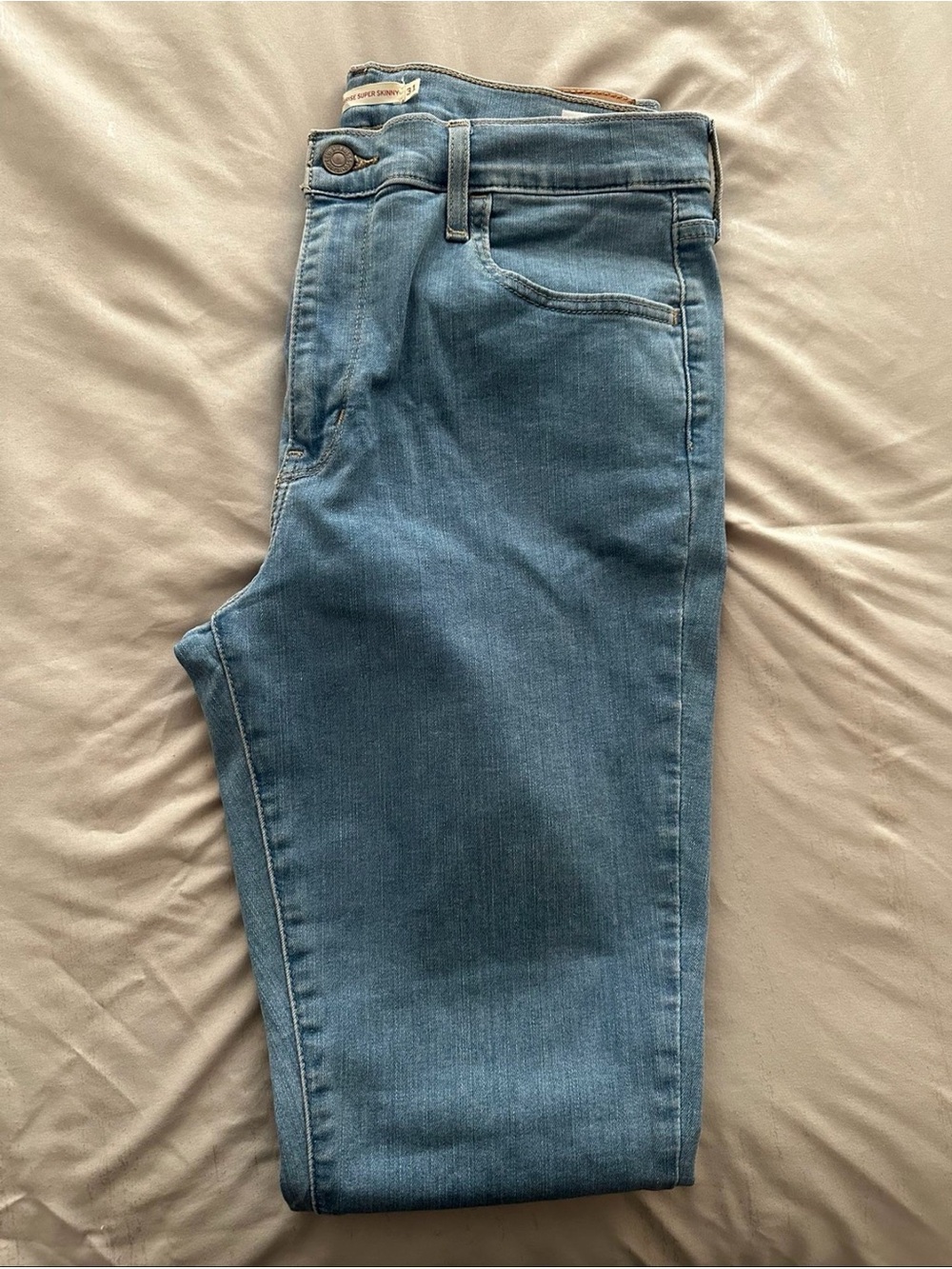 Womans Slim Fit Blue Jeans